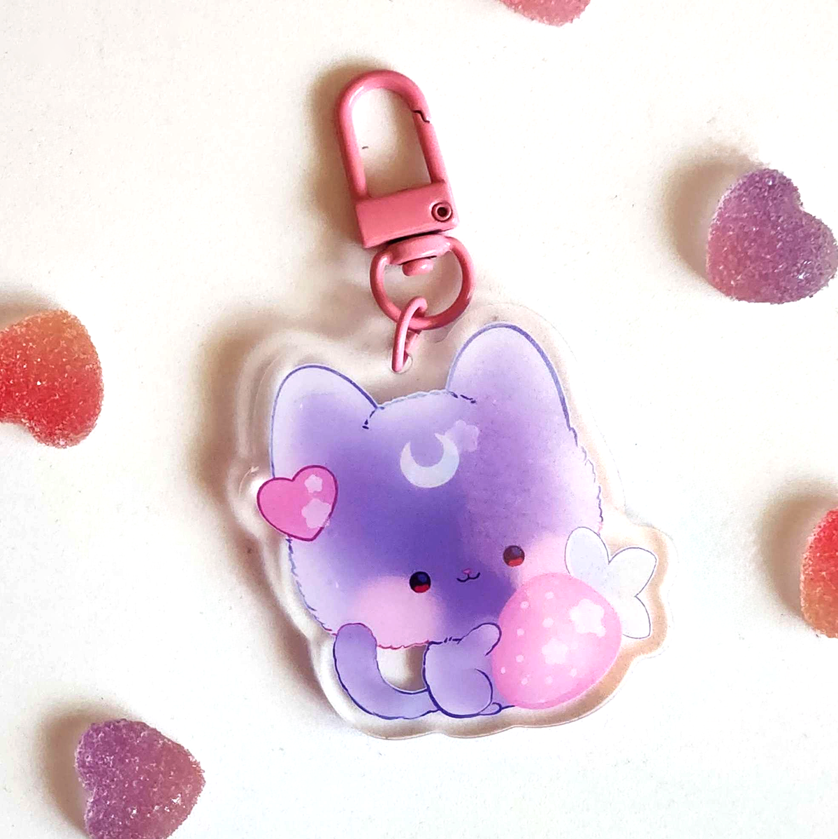 Luna Keychain – Lizbie Cafe
