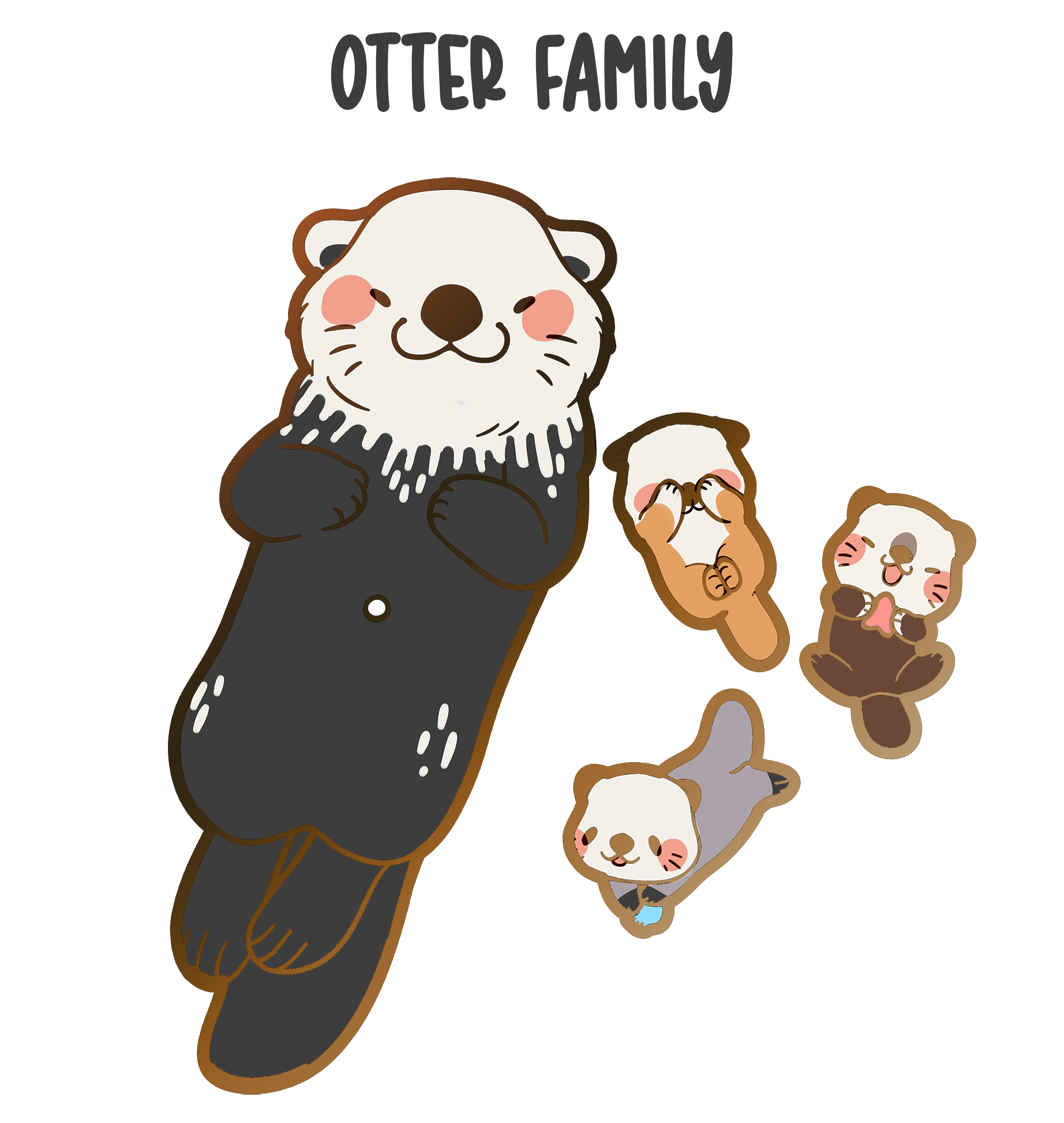 Baby Otter Magnet - LE NID atelier Baby Otter Magnet - LE NID atelier