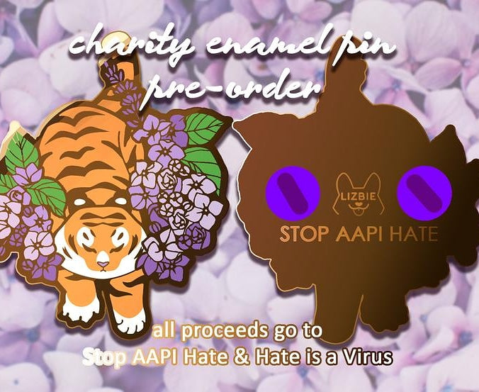 Stop AAPI Hate Charity Pin – Lizbie Cafe